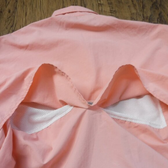Columbia Coral Color PFG Performance Fishing Gear Omni-Shade Coral Color Shirt - Picture 6 of 7